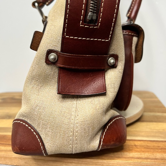 Dooney & Bourke Signature Anniversary Pocket Tote Satchel - Picture 10 of 12